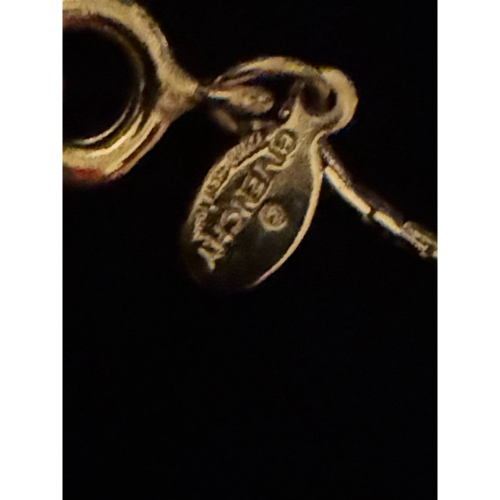 Women's Givenchy Gold Necklace 15 inch chain 1 inch pendant - Picture 6 of 6